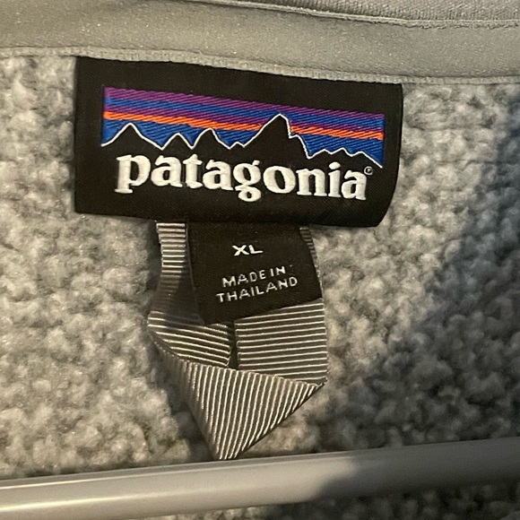 Patagonia Gray Fleece 1/4 zip Pullover, XL - Picture 5 of 5